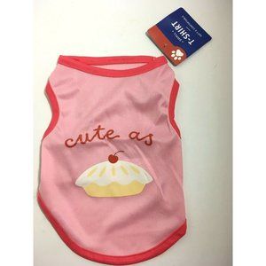 Small Pet Dog Cat Pink T-Shirt  Sweet as Pie NEW 21PT005